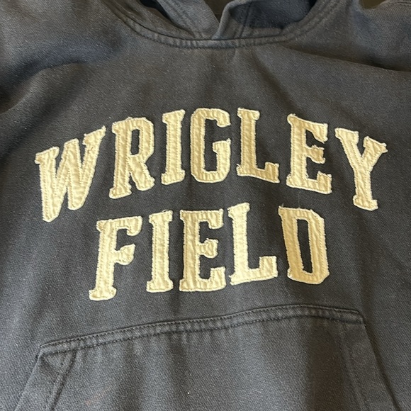 Men’s MV sport classic fleece hoodie size small “wrigley field” color navy - Picture 4 of 6
